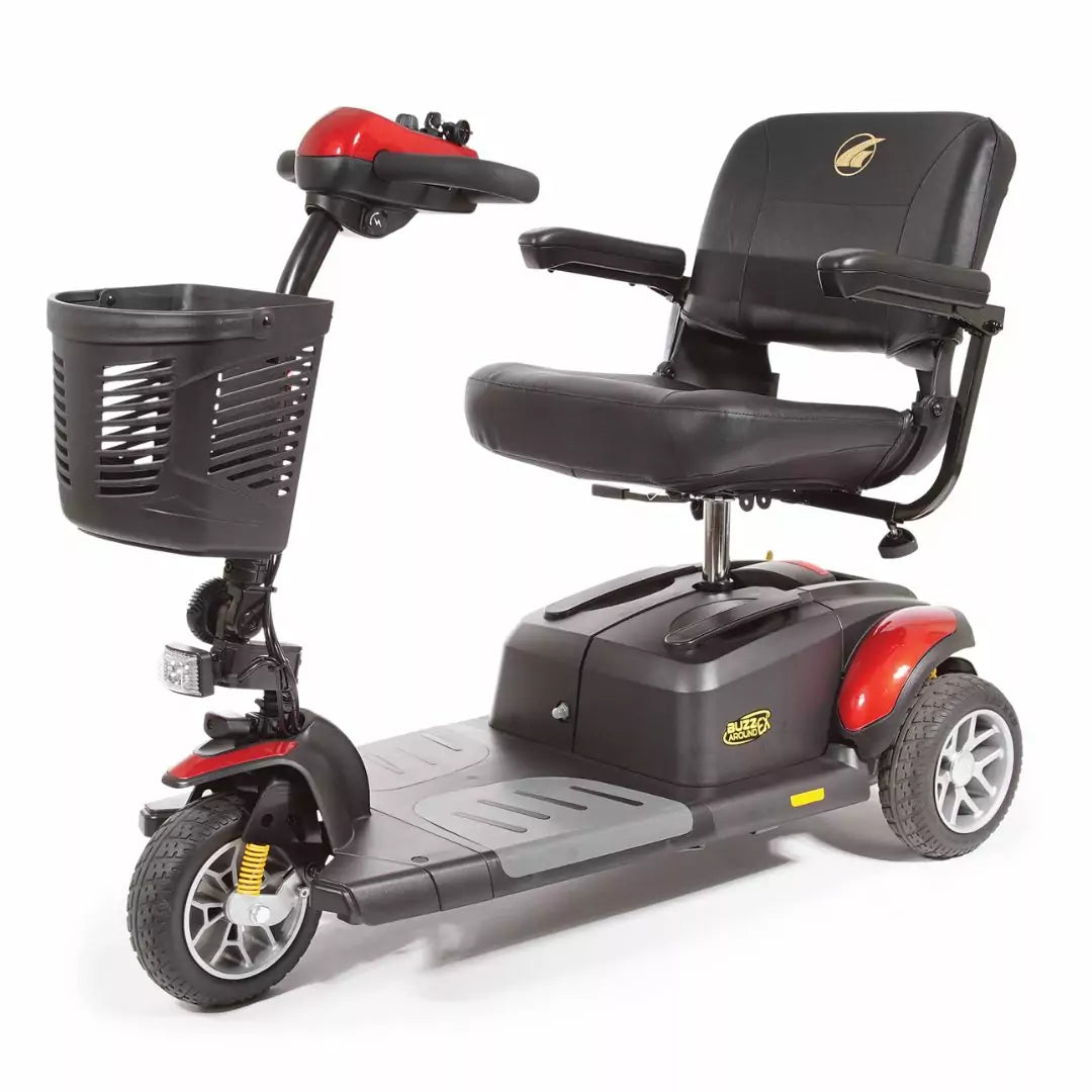 Buzzaround EX 3-Wheel Velvet Red Angled View