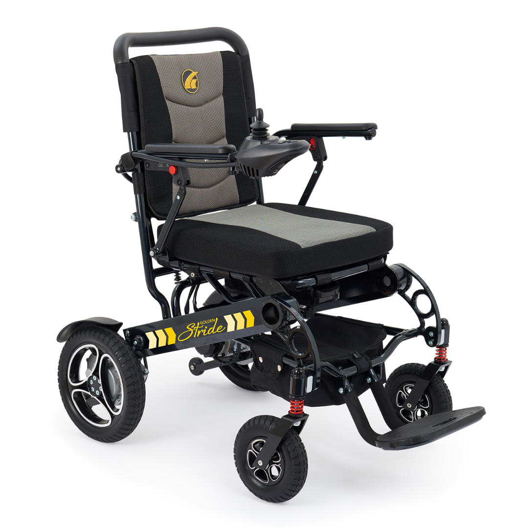 Golden Stride Power Wheelchair Angled View