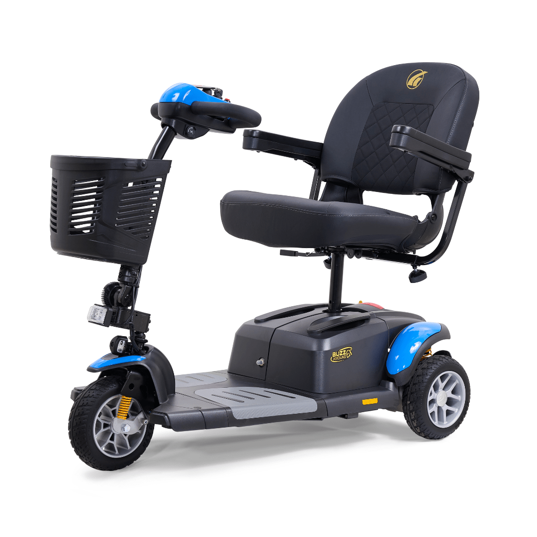 Buzzaround EX 3-Wheel Costal Blue Side View