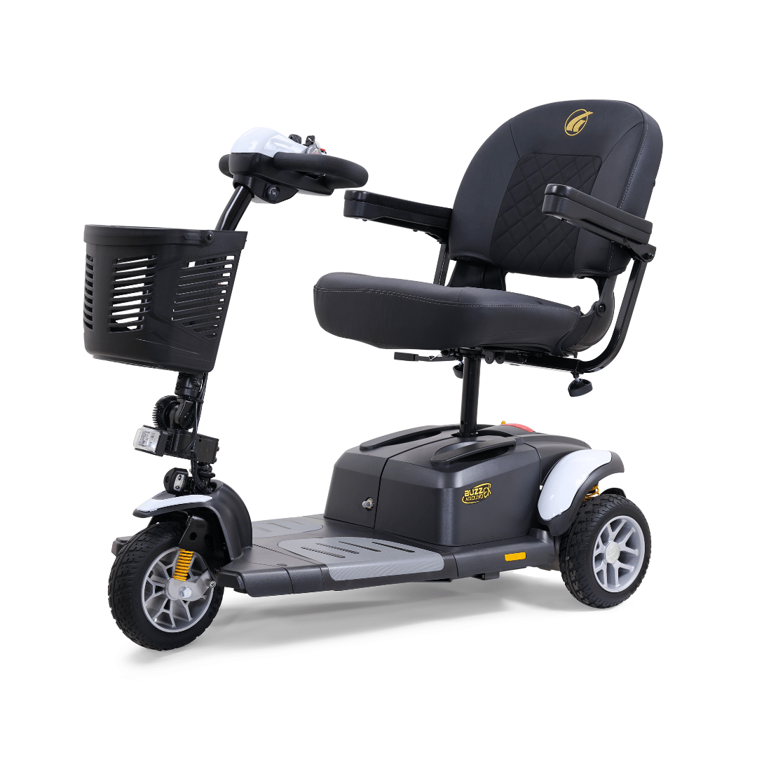 Buzzaround EX 3-Wheel Crisp White Angled View