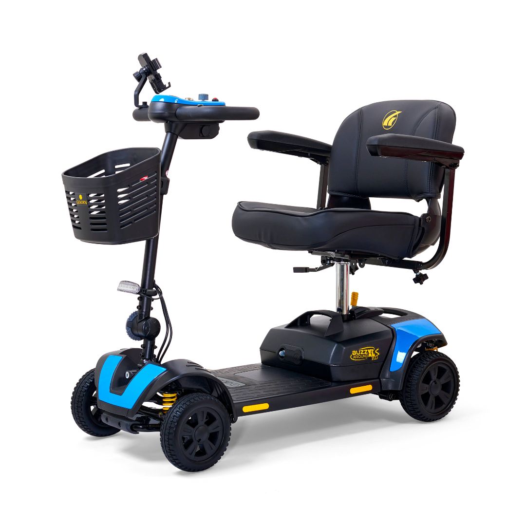 Buzzaround XLS-HD 4-Wheel Costal Blue Angled View