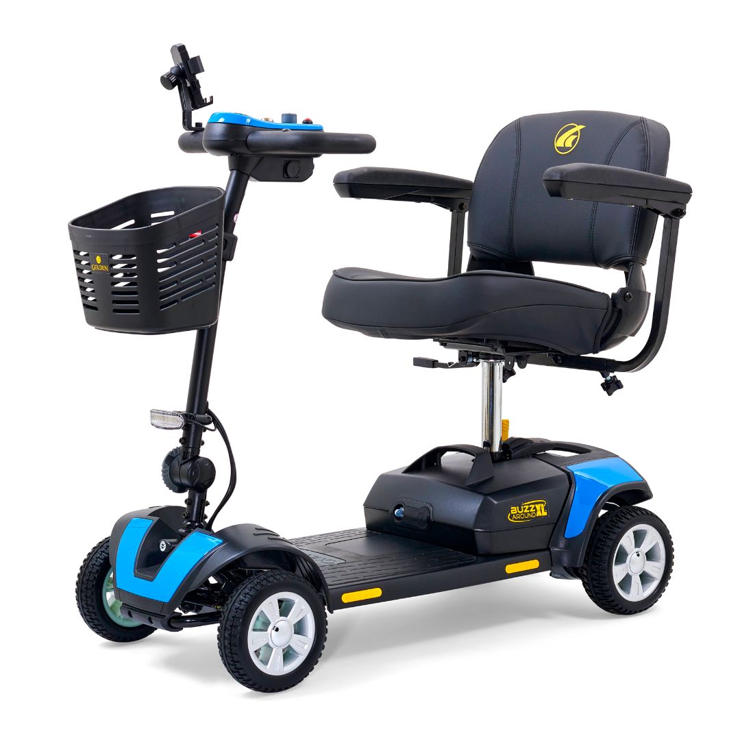Buzzaround XL 4-Wheel Costal Blue Angled View