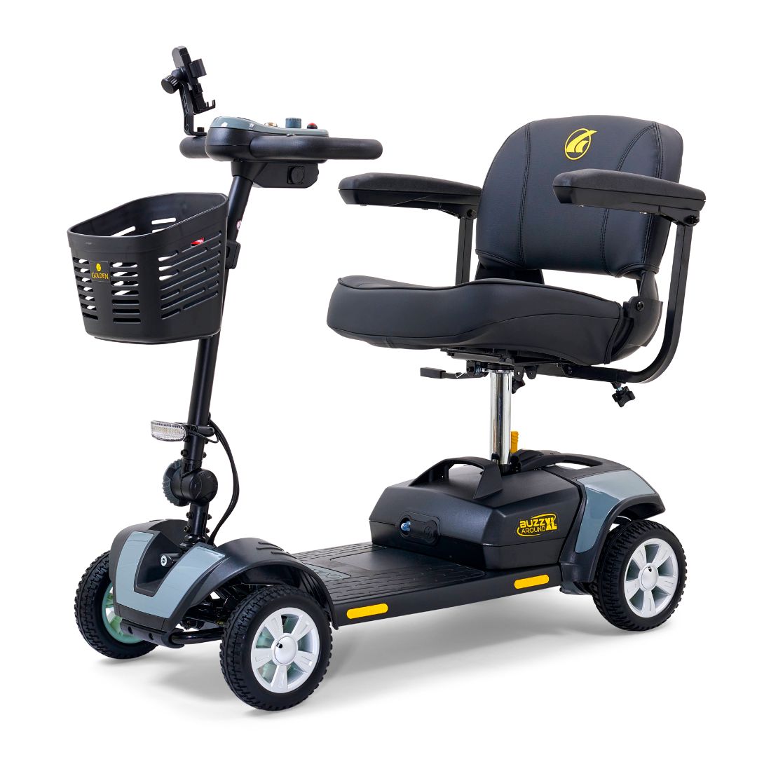 Buzzaround XL 4-Wheel Stone Grey Angled View