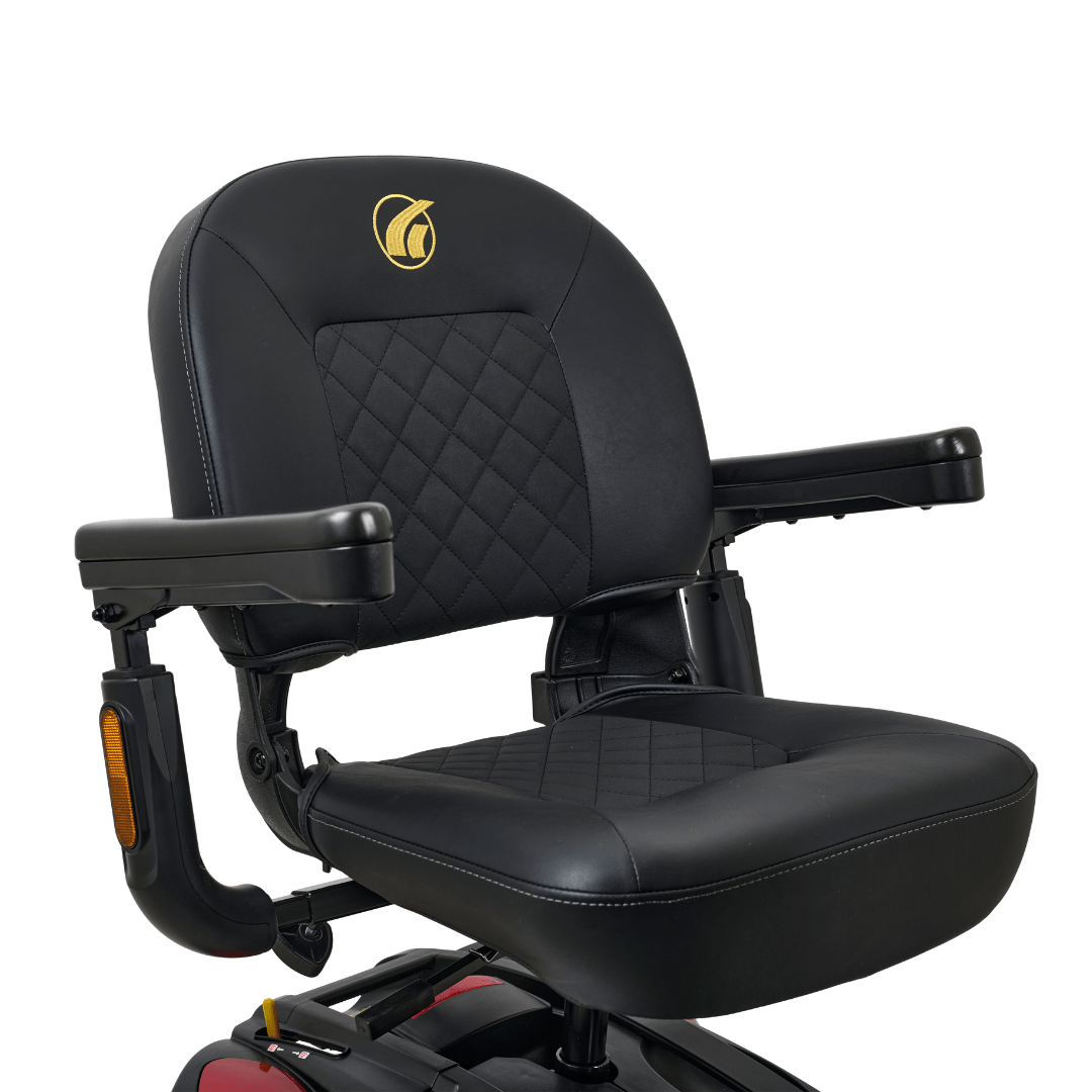 Buzzaround EX 4-Wheel Velvet Red Chair