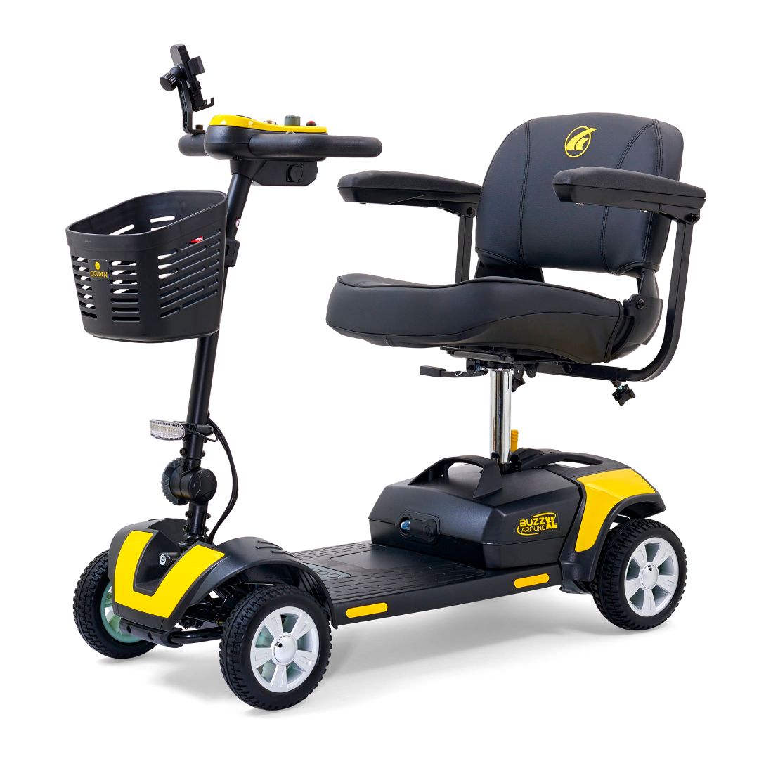 Buzzaround XL 4-Wheel Canary Yellow Angled View