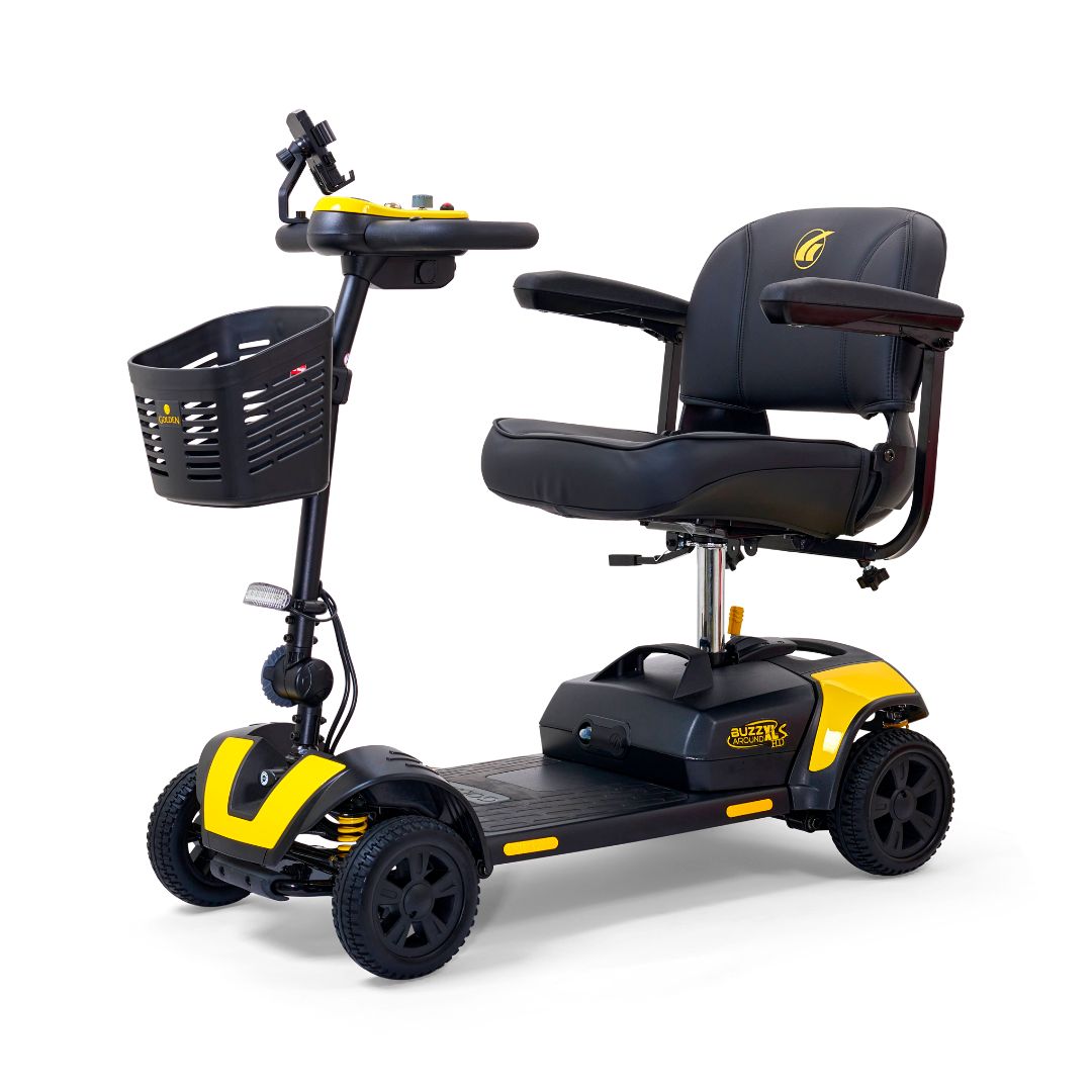 Buzzaround XLS-HD 4-Wheel Canary Yellow Angled View