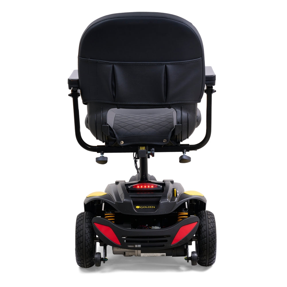 Buzzaround EX 3-Wheel Velvet Red Canary Yellow Rear View