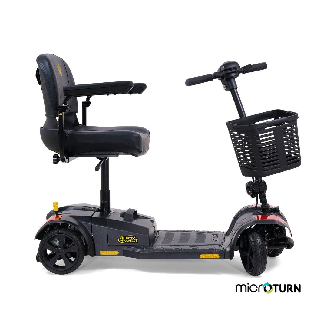 Buzzaround LT 4-Wheel Side View with Micro Turn