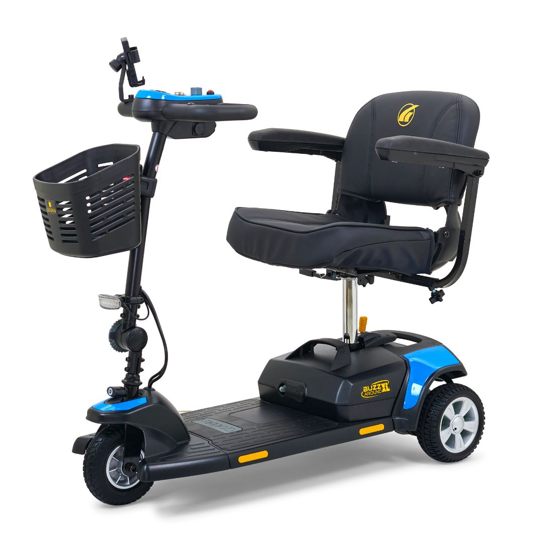 Buzzaround XL 3-Wheel Costal Blue Angled View
