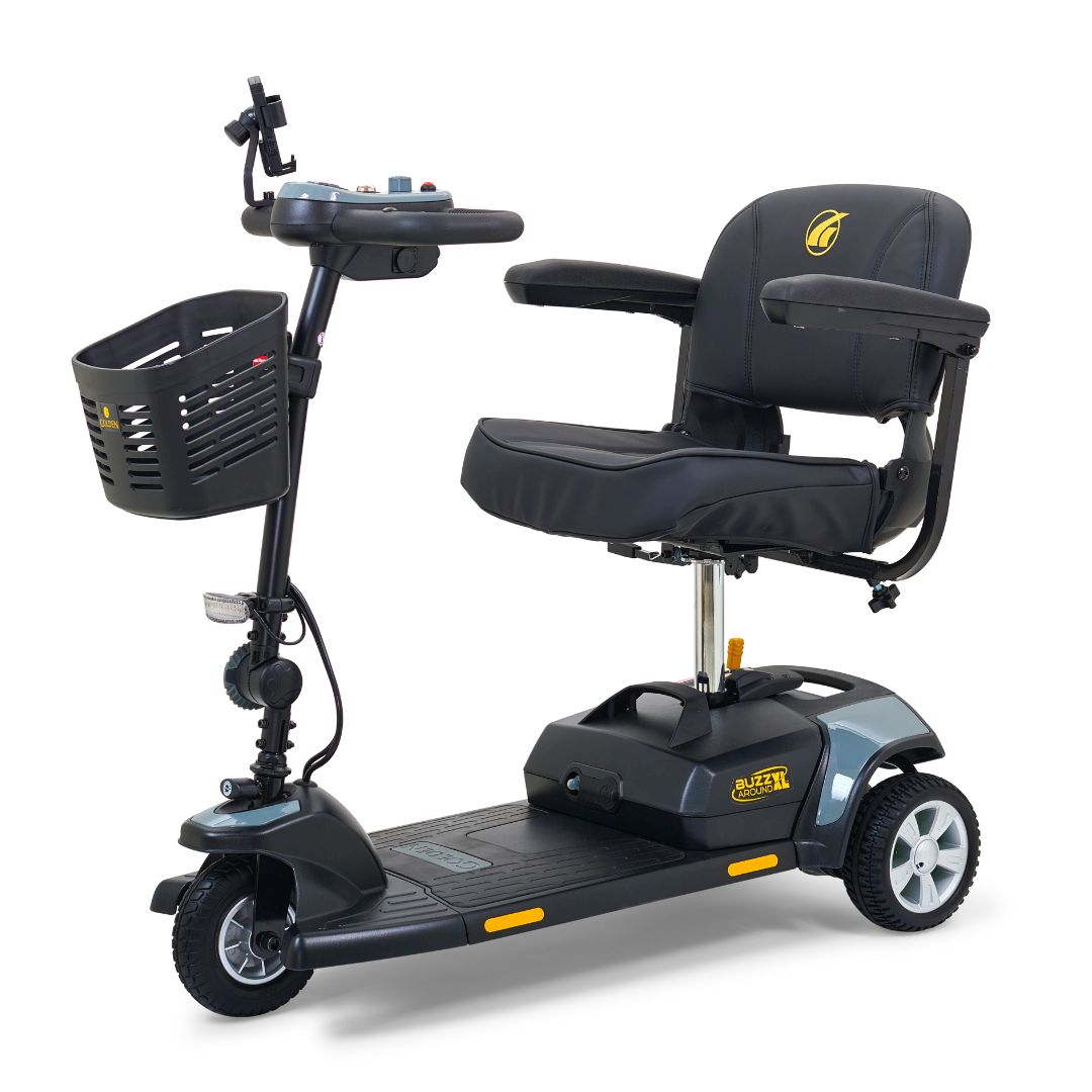 Buzzaround XL 3-Wheel Stone Grey Angled View