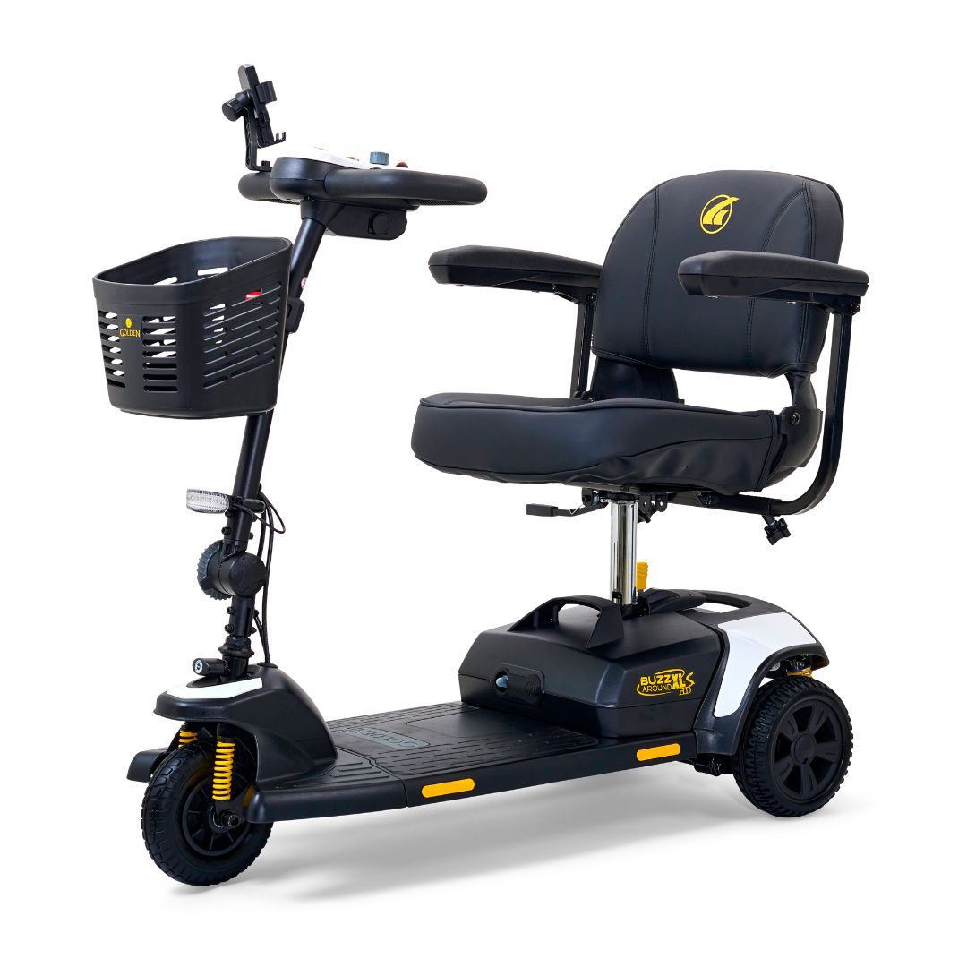 Buzzaround XLS-HD 3-Wheel Crisp White Angled View