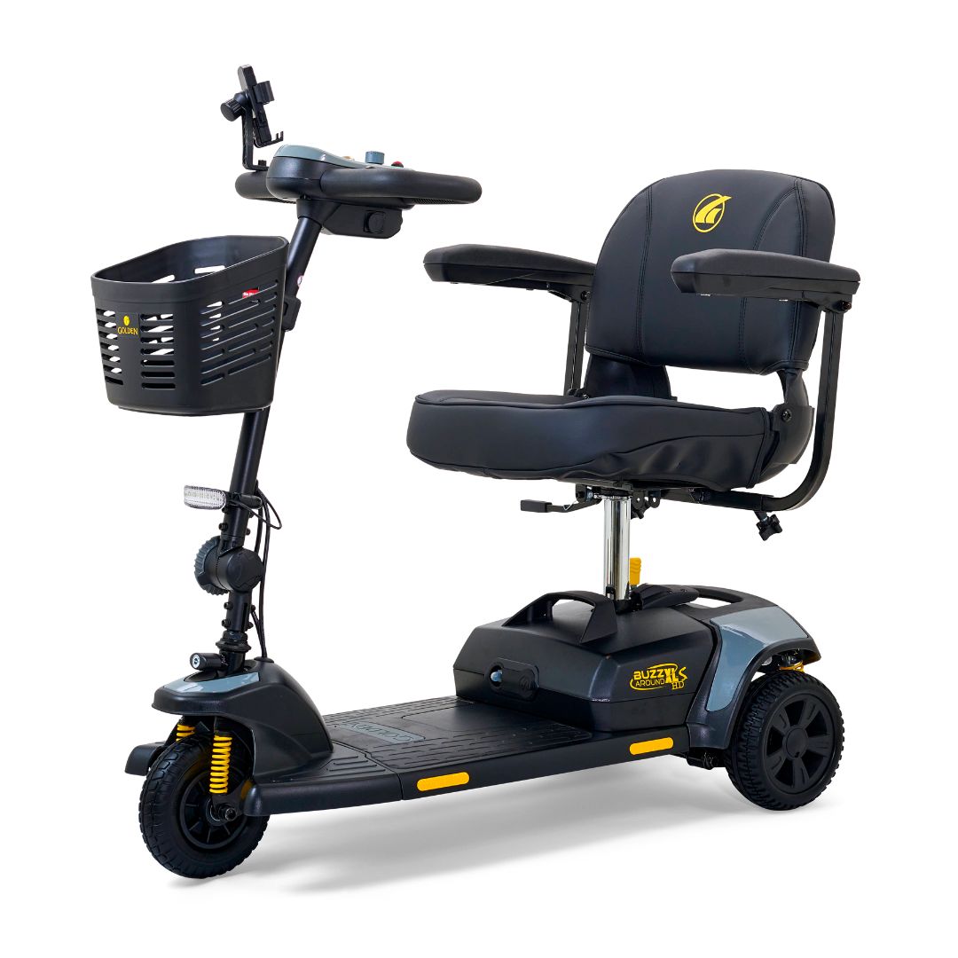 Buzzaround XLS-HD 3-Wheel Stone Grey Angled View