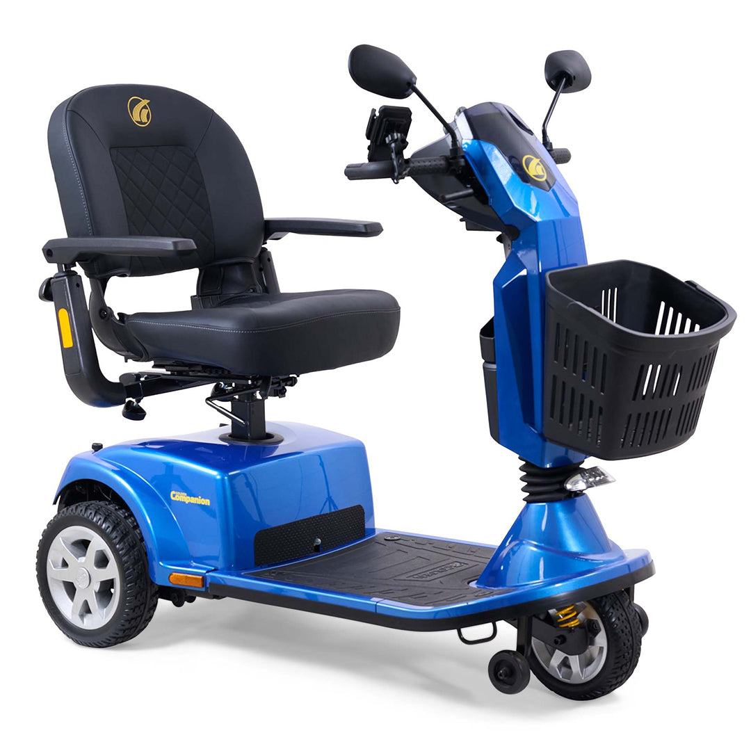 Companion 3-Wheel Full Size Azure Blue Right Angled View