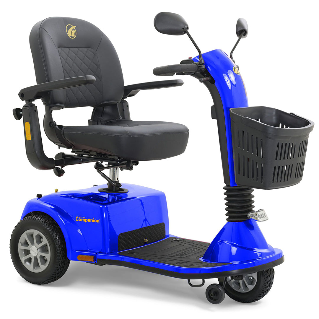 Companion 3-Wheel Mid Size Azure Blue Right Angled View