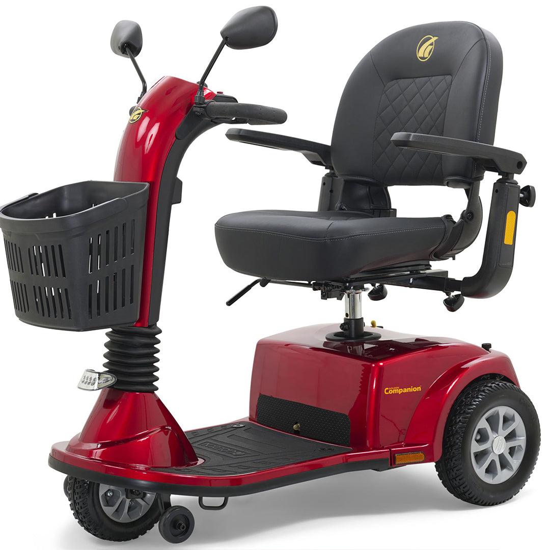 Companion 3-Wheel Mid Size Crimson Red Angled VIew