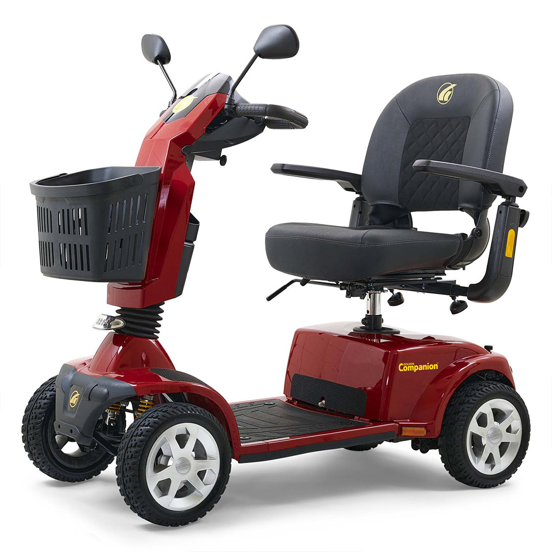 Companion 4-Wheel Full Size Crimson Red Left Angled View