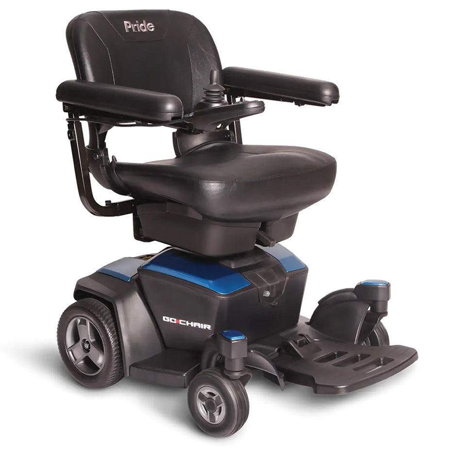 Pride Go Chair Sapphire Blue Angled View