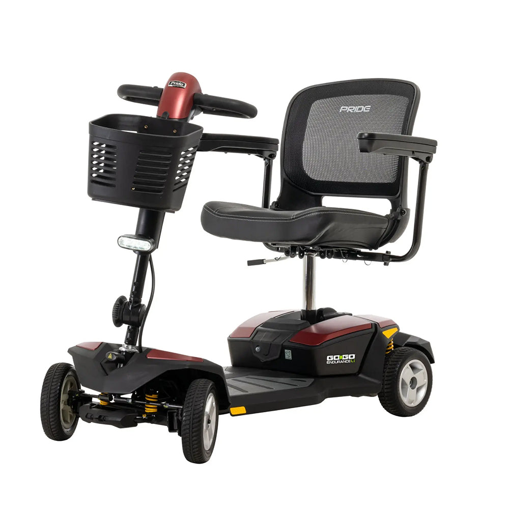 Go Go Endurance Li Garnet Red Left Angle View