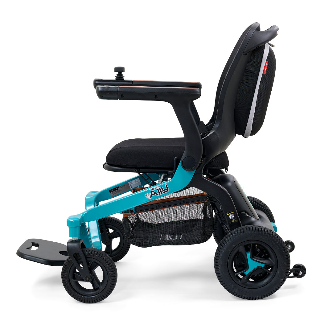 Golden Ally Power Wheelchair Teal  Side View