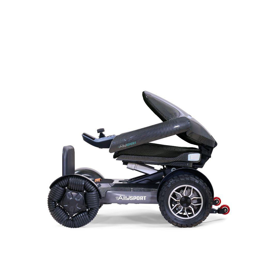 Golden Ally Sport Carbon Fiber Side Opening from folded view