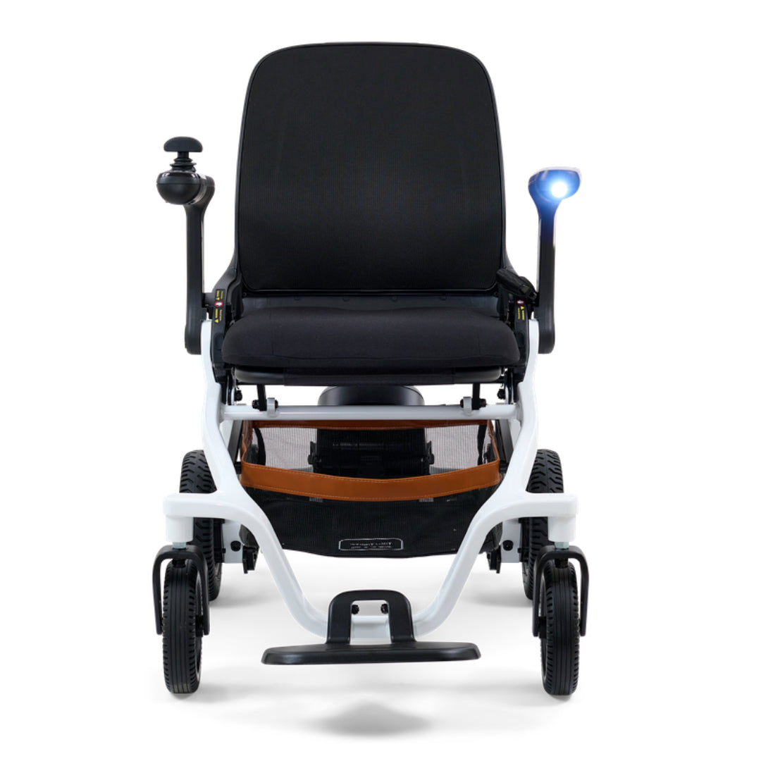 Golden Ally Power Wheelchair White Front View