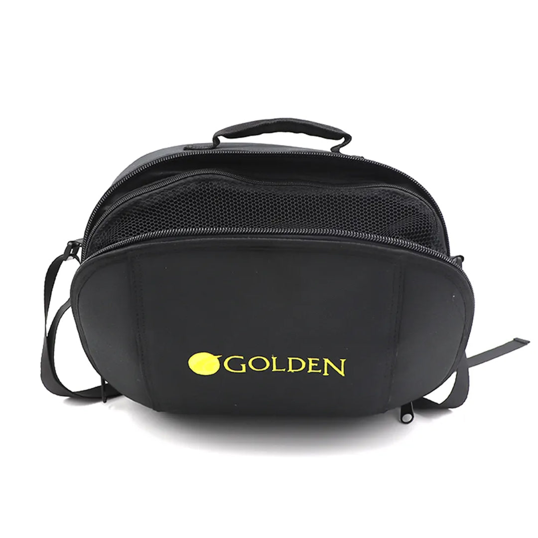 Golden Hard-Sided Travel Case Opened