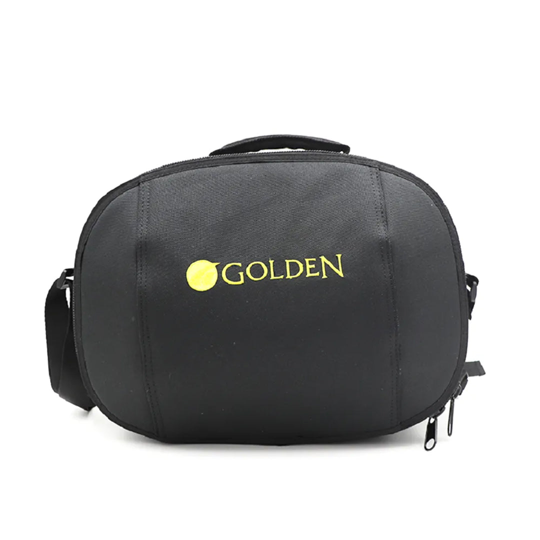 Golden Hard-Sided Travel Case Closed