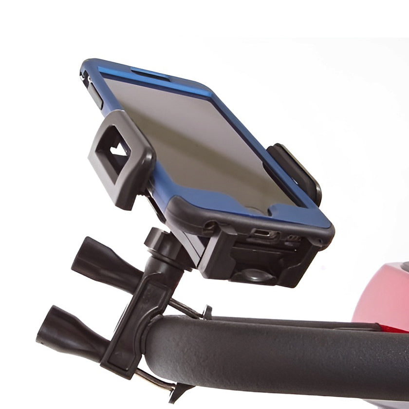 Golden Mobility Scooter Cell Phone Holder with Phone