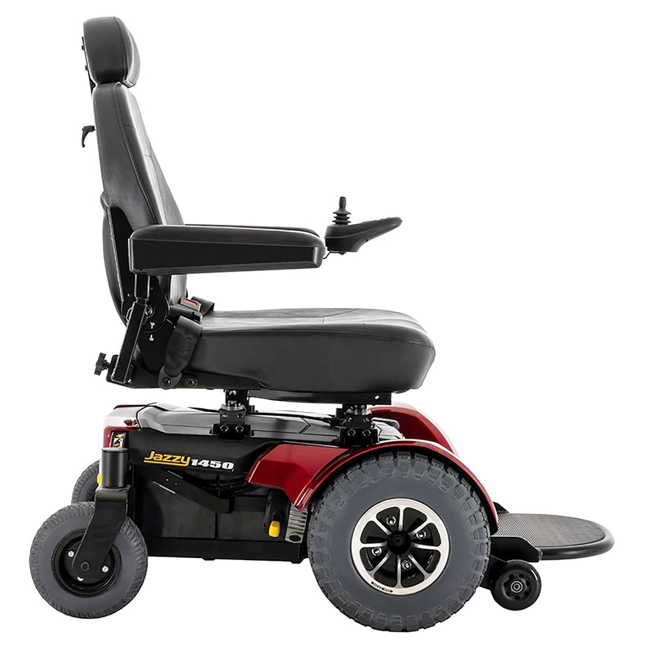 Jazzy 1450 Candy Apple Red Right Side View