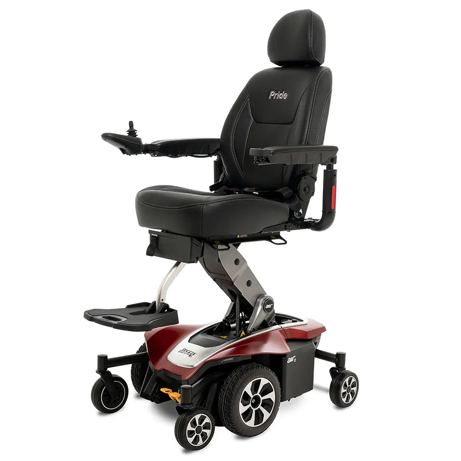 Jazzy Air 2 Garnet Left Angled View