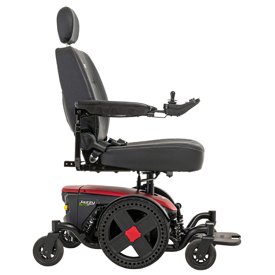 Jazzy EVO 614 Red Side View