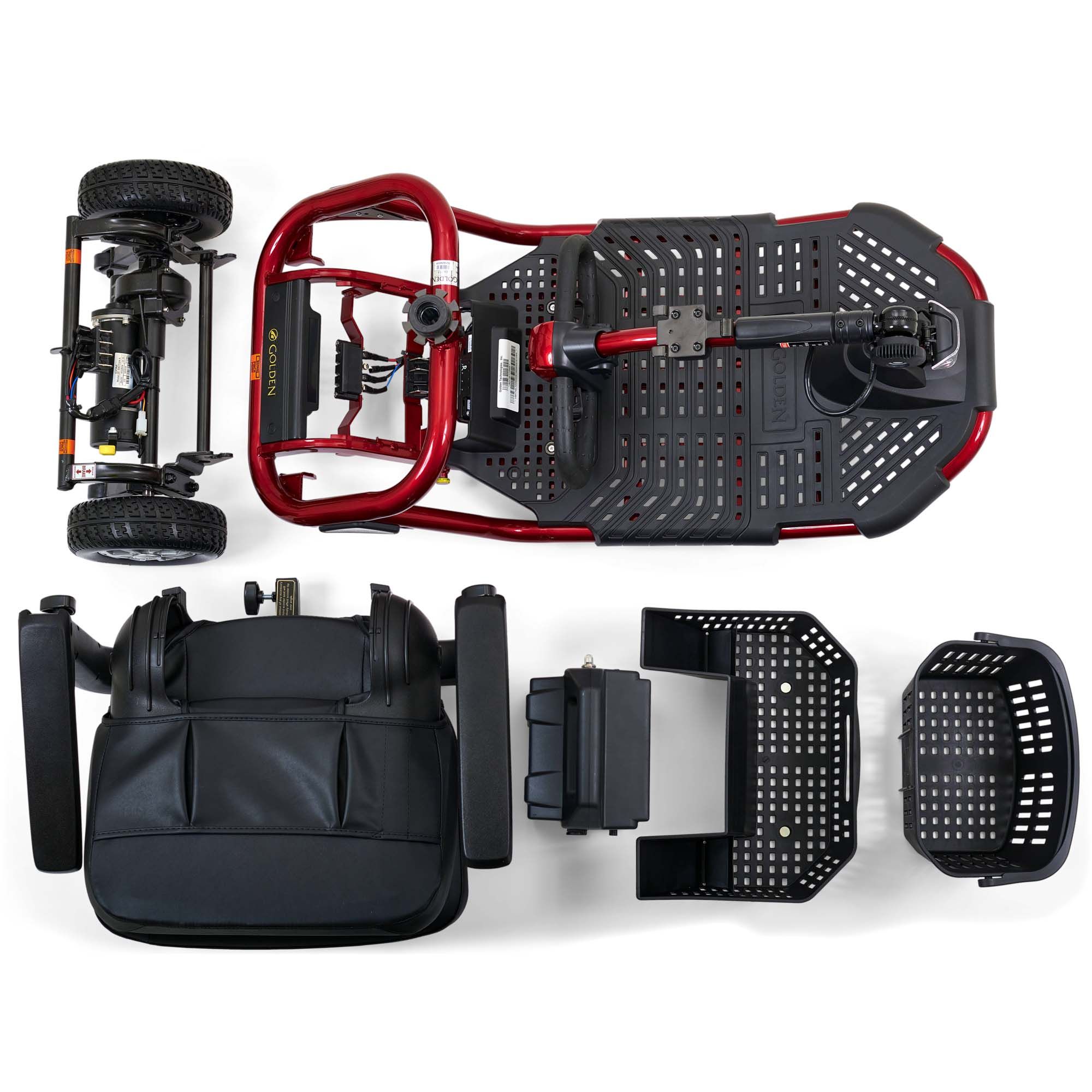 LiteRider 3-Wheel Red Disassembly View