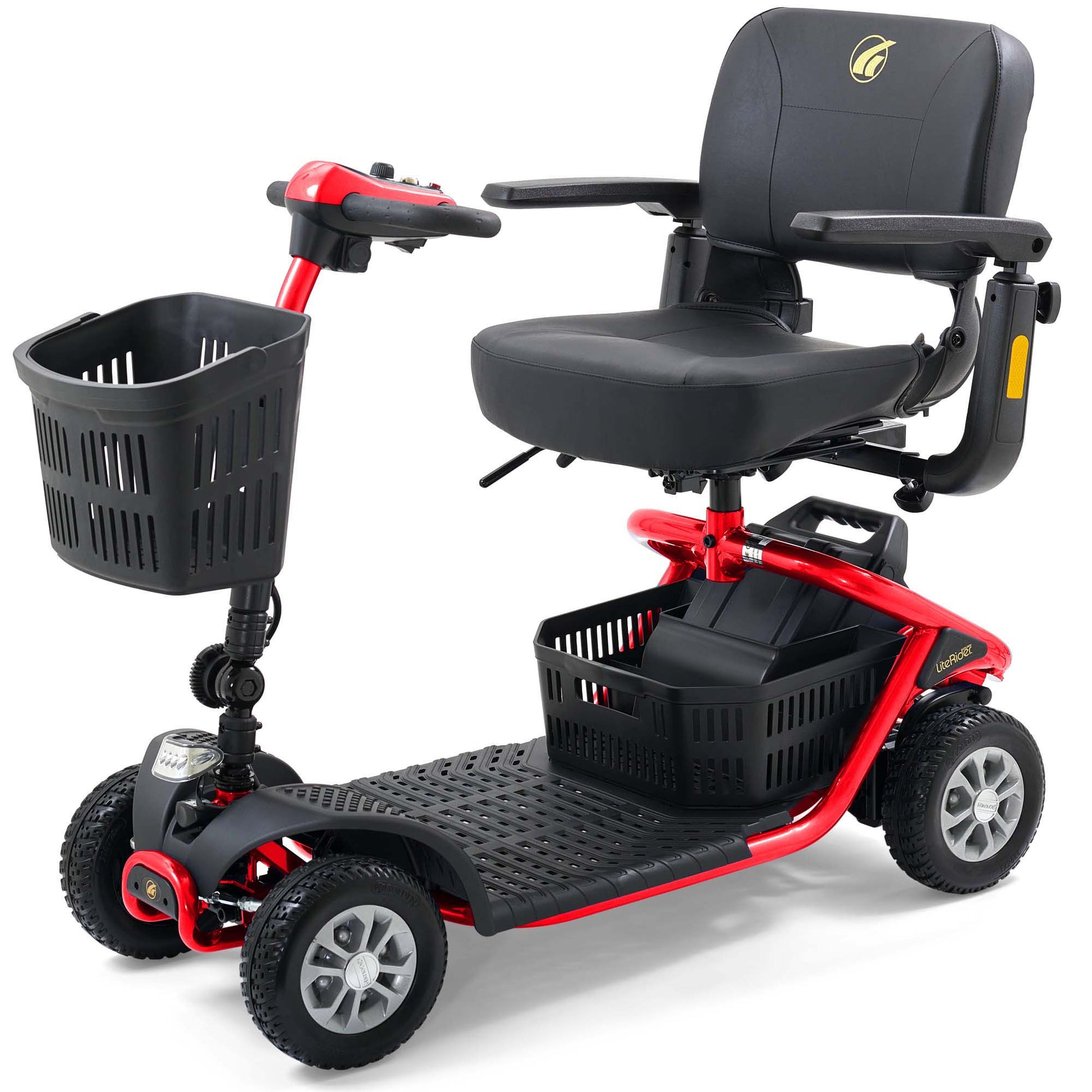 LiteRider 4-Wheel Red Angled View