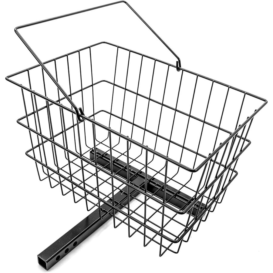 Pride Mobility Large Rear Basket angled view