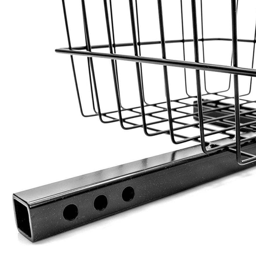 Pride Mobility Large Rear Basket attachment closeup