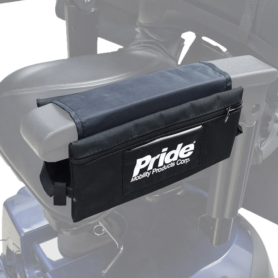 Pride Mobility Saddle Bag on power wheelchair