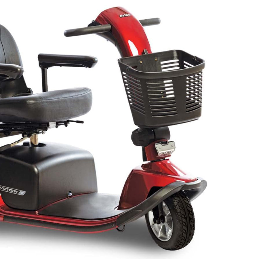 Pride Mobility Front Basket on mobility scooter