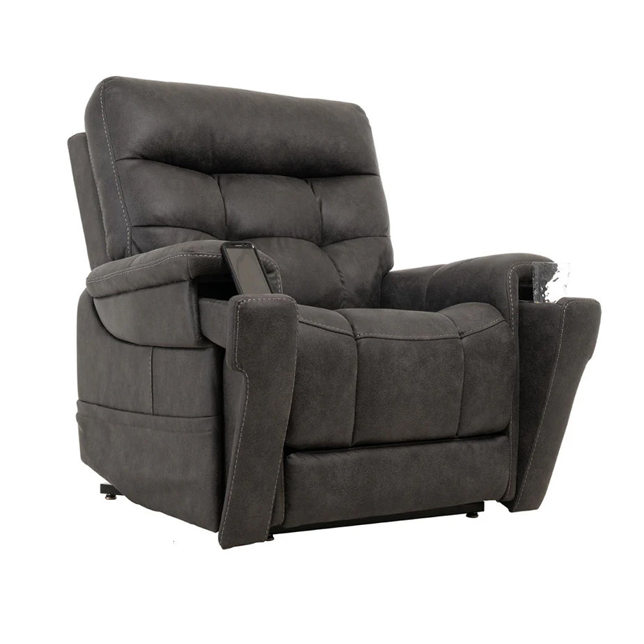 Vivalift! Radiance Canyon Steel Angled View sowing hidden armrests